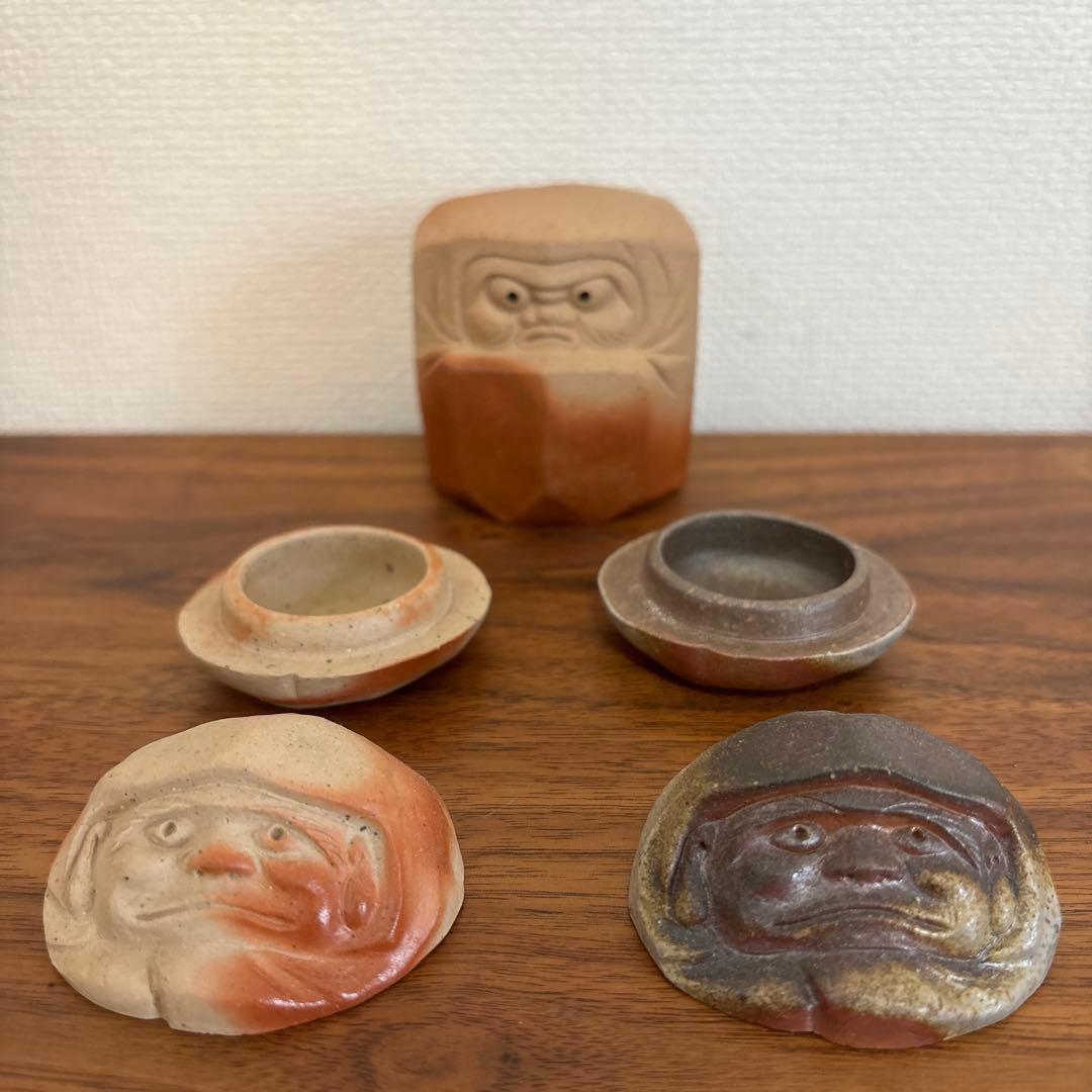 備前焼　だるま　3個