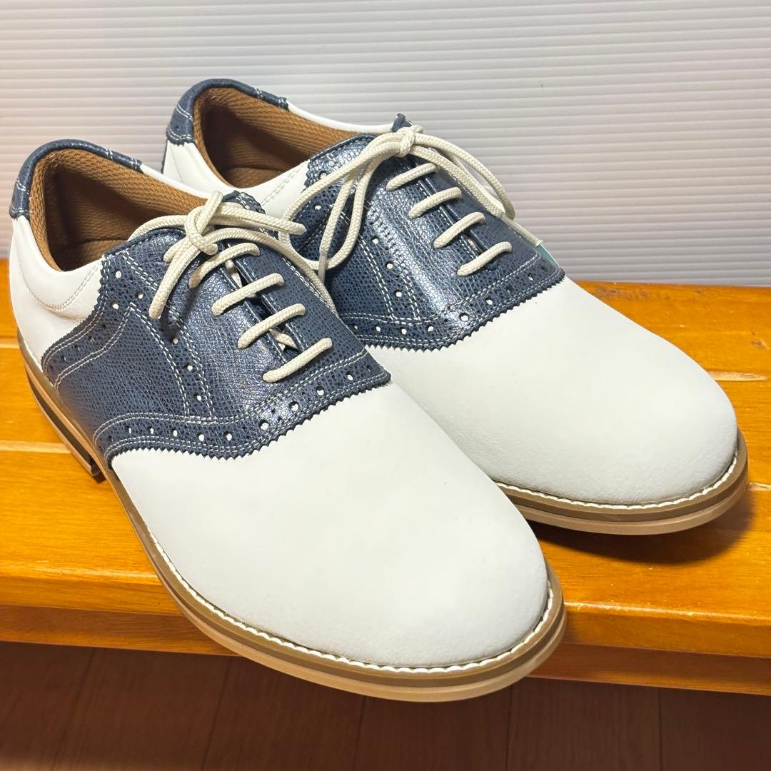 【未使用タグ付】Buckwheat ゴルフシューズ 24.5 完全防水 スパイク