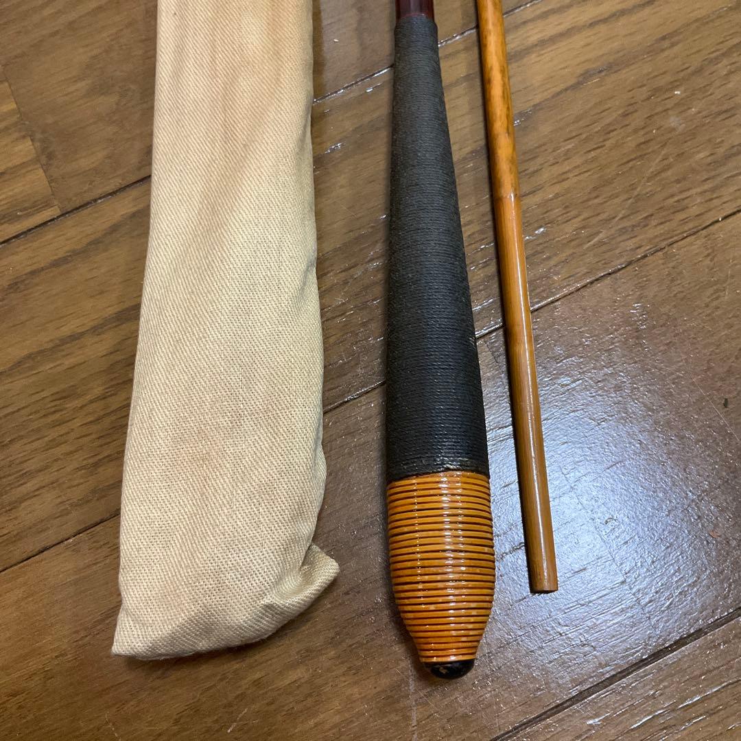 名人 竿 竹製 ヘラブナ竿 名人　竿太郎　専用ケース付き