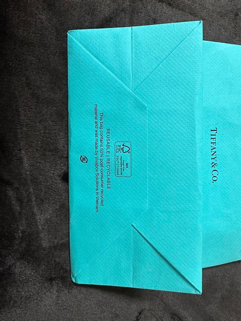 Tiffany リングケース 空 リボン ショッパー付 ティファニーリングケース