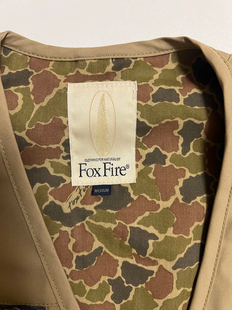 Fox Fire フィッシングベスト M ベージュ