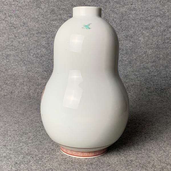 十二代酒井田柿右衛門瓢箪型花器箱入り [B28490]