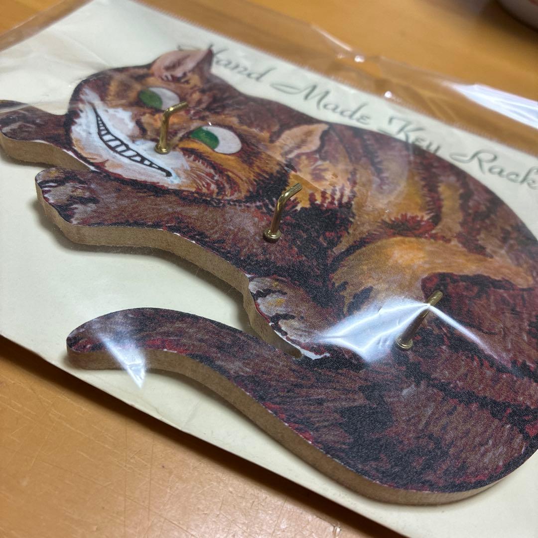 限定　不思議の国のアリス　チェシャ猫　キーラック　ハンドメイド　壁かけインテリア