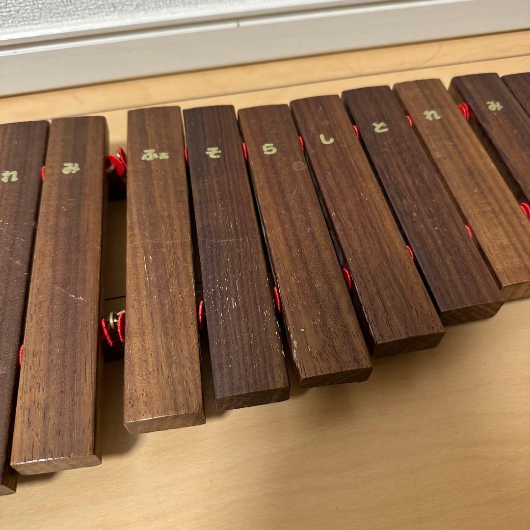 KAWAI シロフォン カリン 卓上木琴 30音