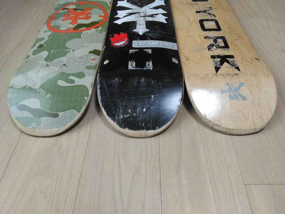 ZOO YORK　ズーヨーク　8.0インチ　中古　デッキ　3枚