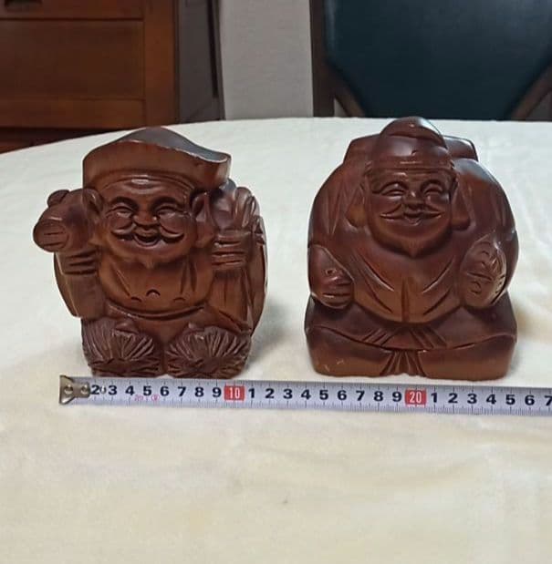 縁起物 恵比寿 大黒天 ２体