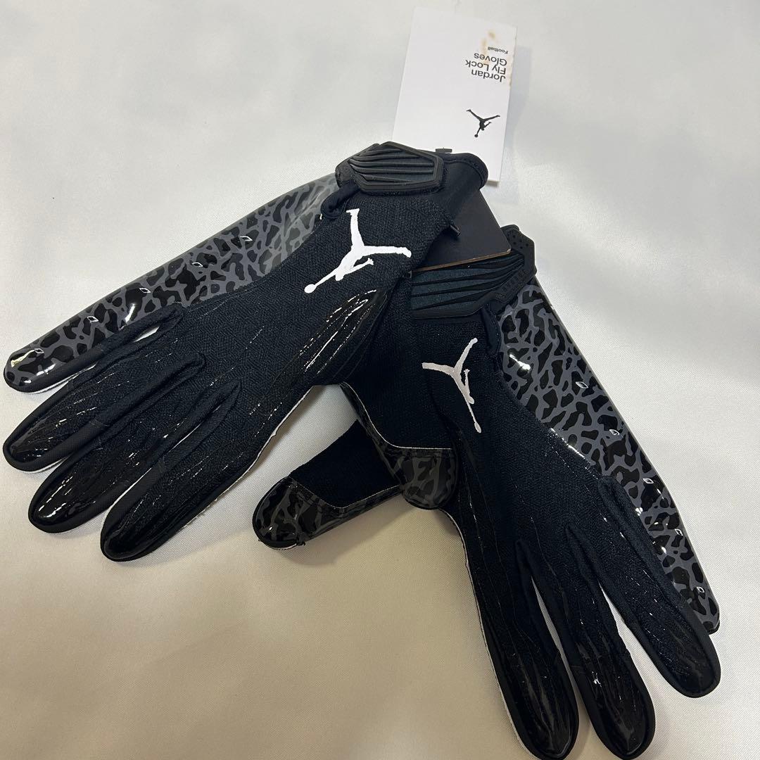 【新品】 アメフト Jordan Fly Lock　グローブ　Black　L