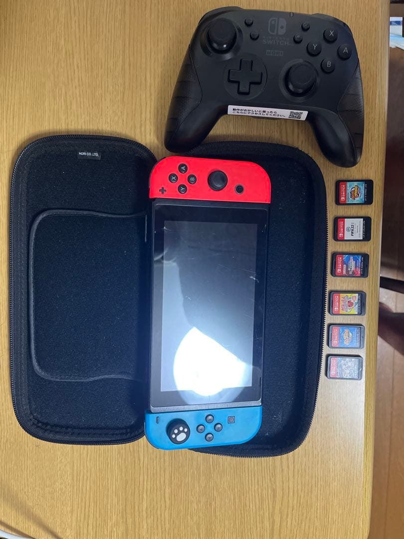 Nintendo Switch 本体 プロコン ケース ソフト6本付