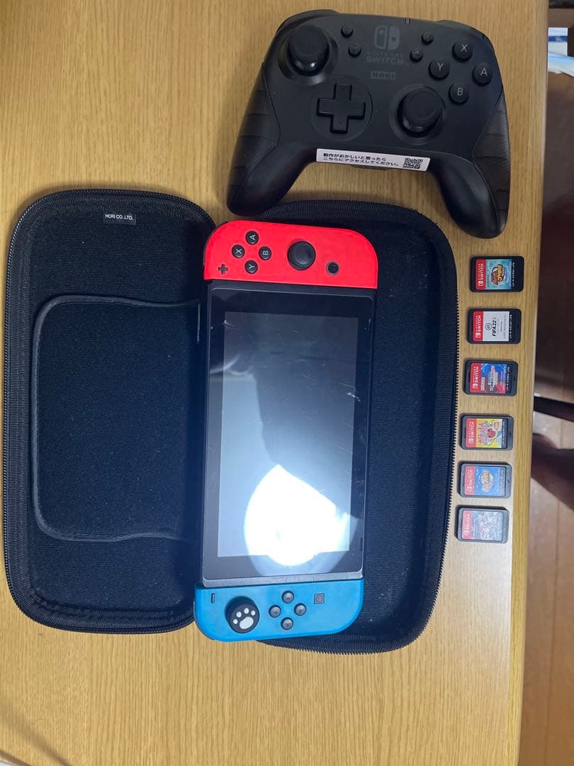 Nintendo Switch 本体 プロコン ケース ソフト6本付