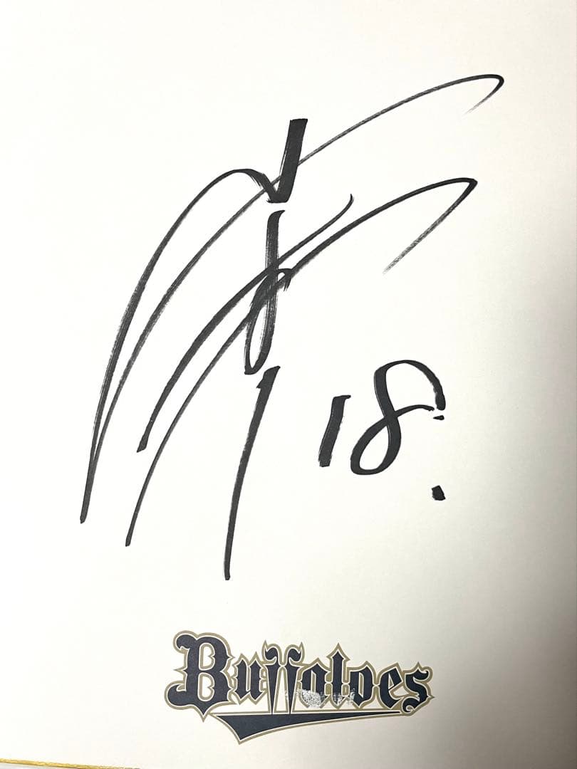 山本由伸　 直筆サイン色紙　オリックスブッファローズ時代＆カードセット