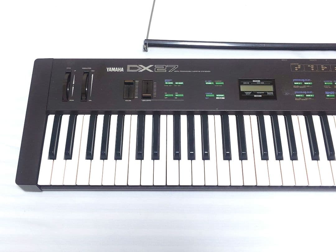 YAMAHA DX27 FM音源 61鍵 ヤマハ シンセ 80年代 出音難あり
