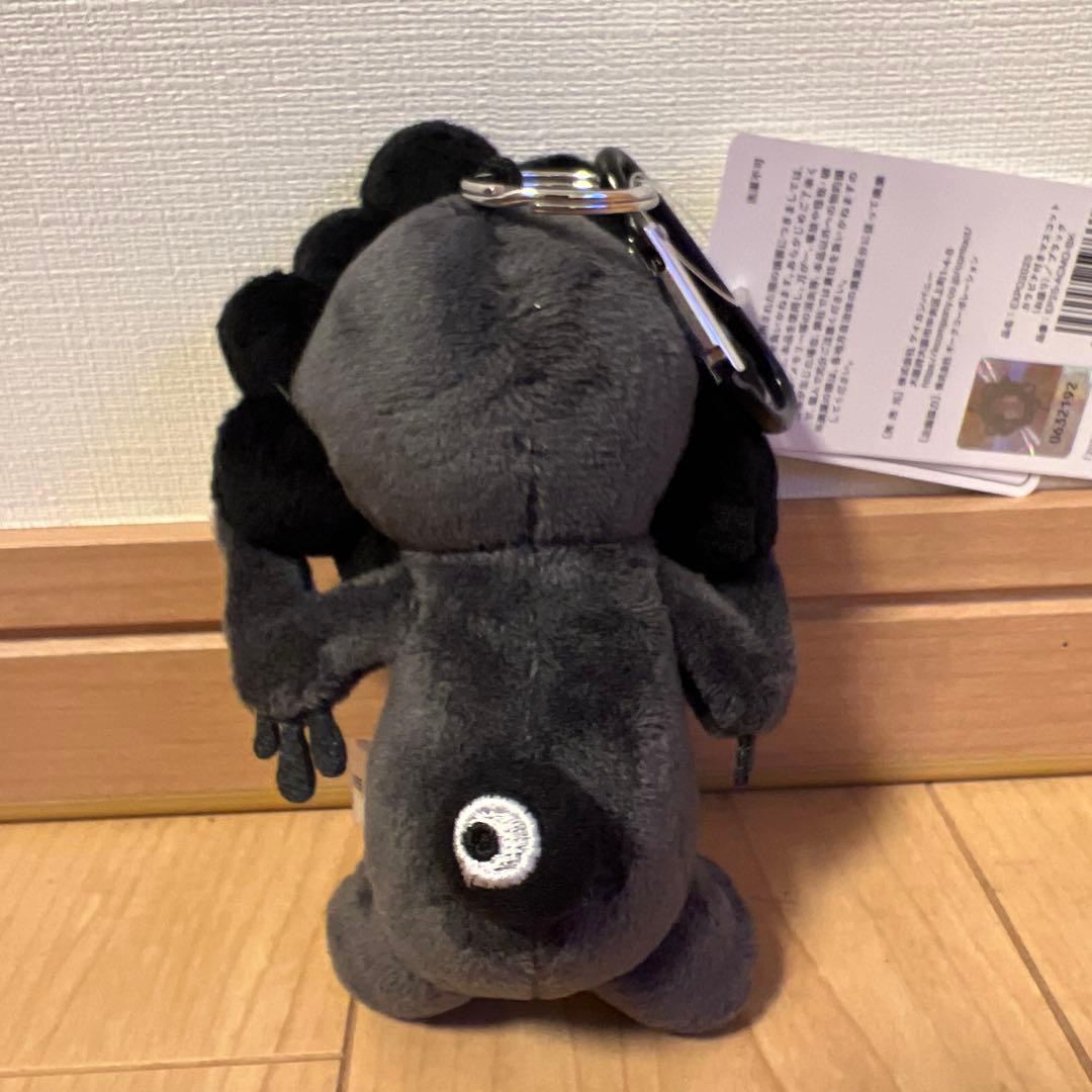 新品タグ付 黒ミャクミャク【座り】カラビナ付きマスコット