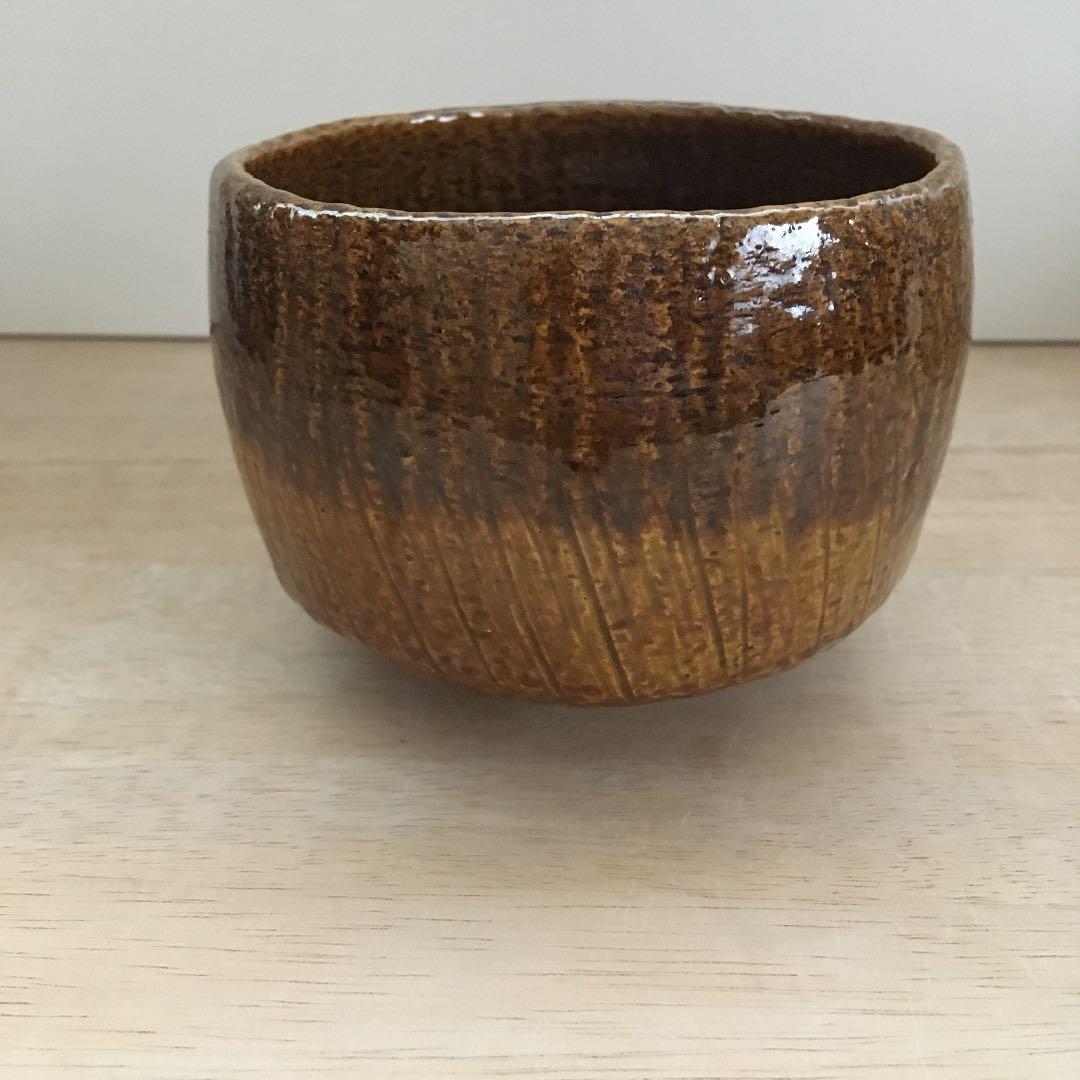 茶道具　茶碗　飴楽　『時雨』  昭楽造
