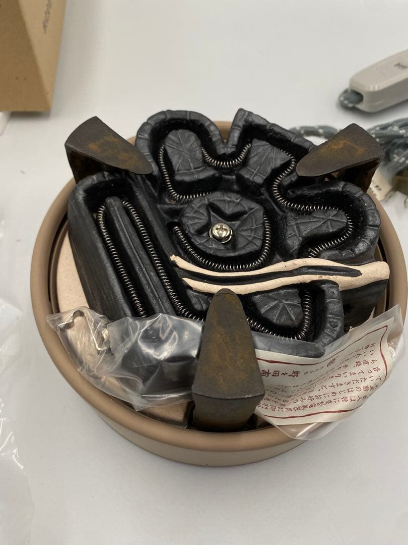 野々田式 炭型電熱器 100V/410W 茶道具