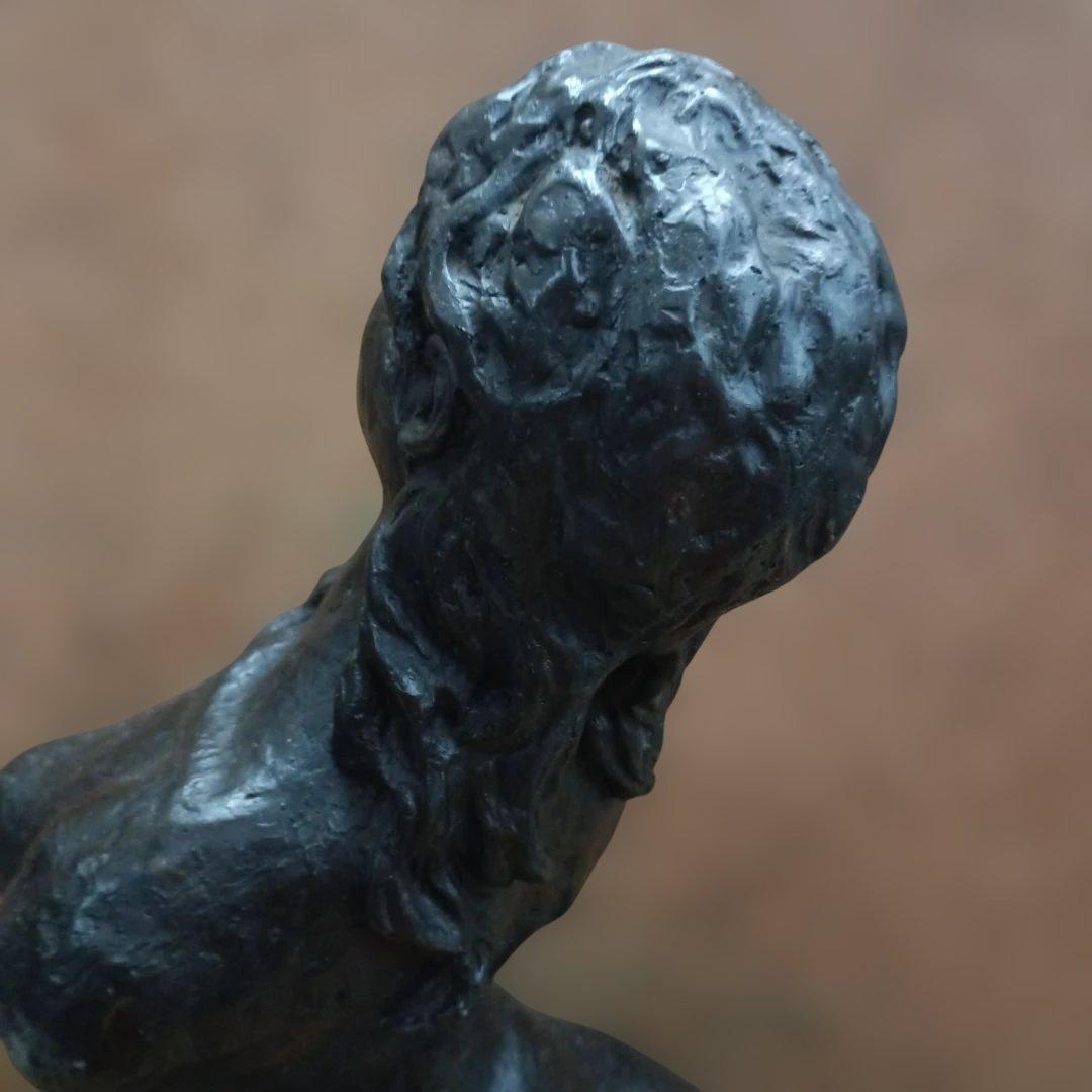 M*i様 ４２4５）樹脂製ブロンズ風の裸婦像　銘あり　高さ約４０ｃｍ