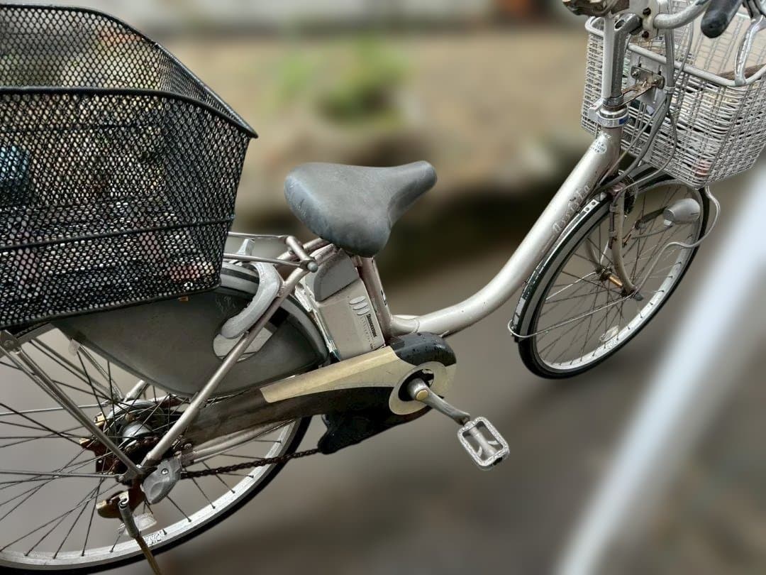 即決　ブリジストン 電動アシスト自転車　中古現状　直引き　名古屋 バスケット付き
