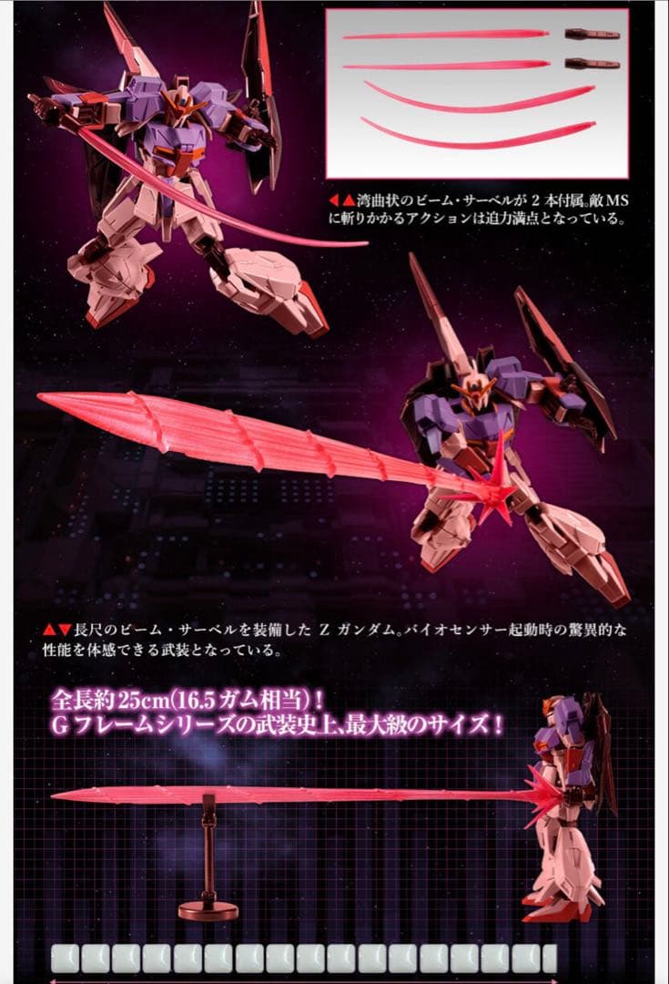 GフレームFA Zガンダム バイオセンサー起動バージョン　新品完全未開封