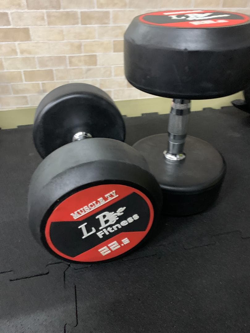半額　　ラバーダンベル　20kg 2個　新古品