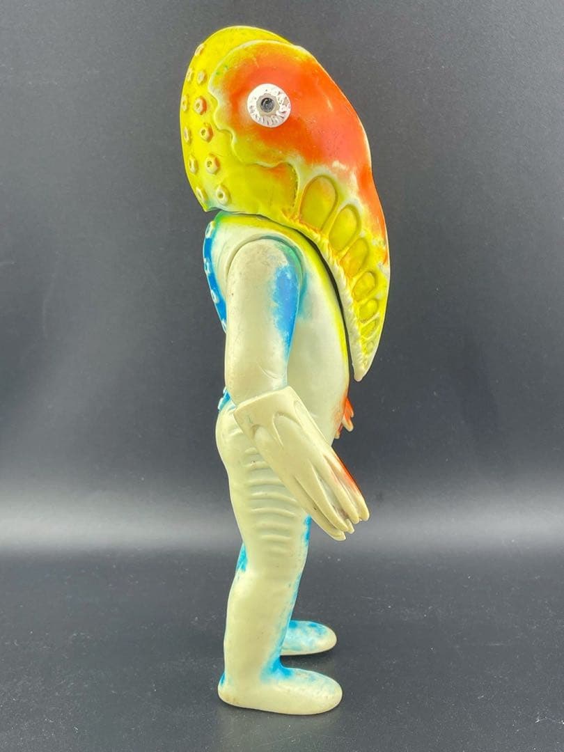 【中古品】メトロン星人　当時物ブルマァク　ソフビ　円谷プロ　マルサン　円谷プロ