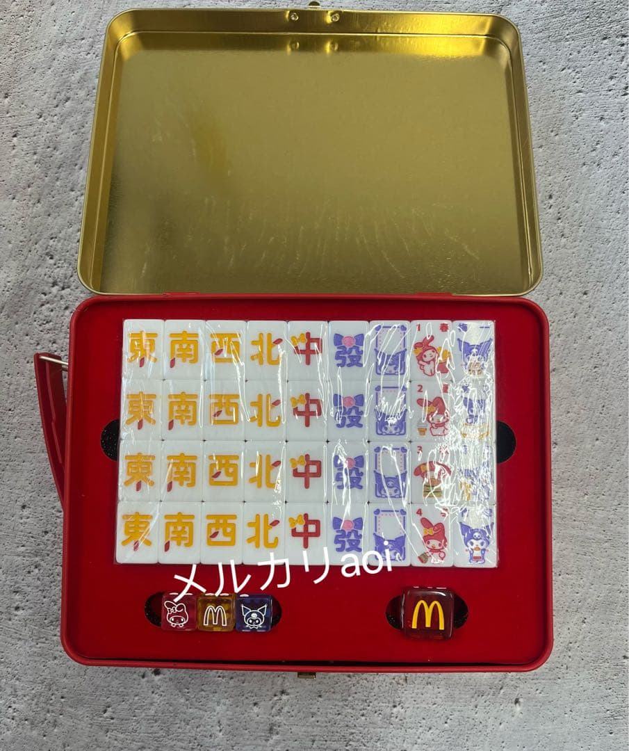 マクドナルド サンリオコラボ　海外限定　マイメロディークロミ　マージャンセット