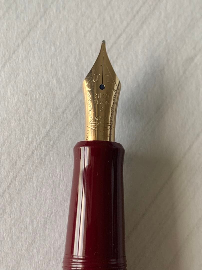 PILOT 万年筆 ボルドー 14Kペン先