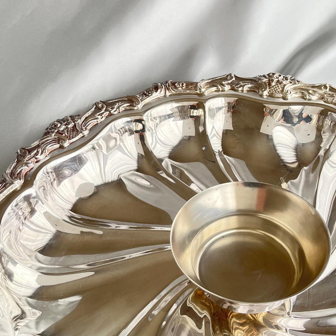 【Crown Silver Co】 オードブルサーバー 直径40cm！！