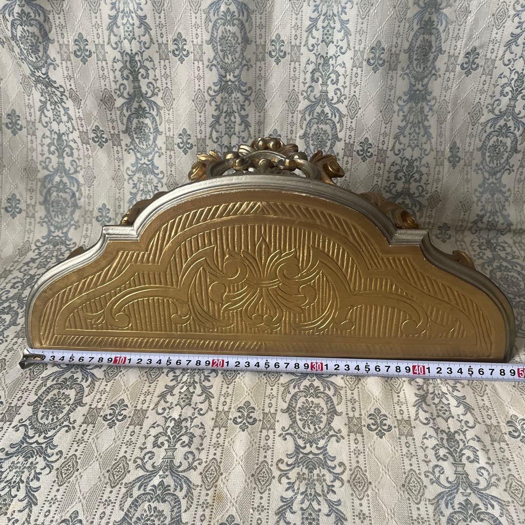 イタリア製 壁掛けコンソール② ウォールシェルフ ロココ調 アンティーク金色