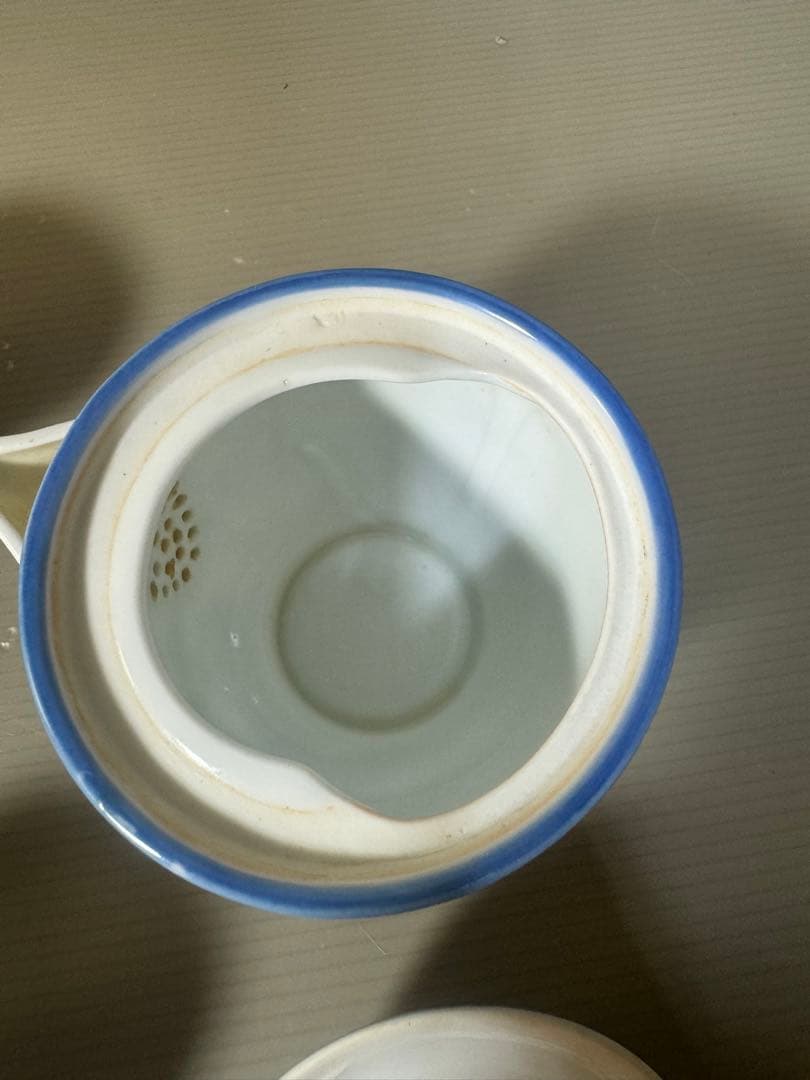 2479 平戸松山作　唐子絵　茶器セット　宝瓶1客　湯呑5客