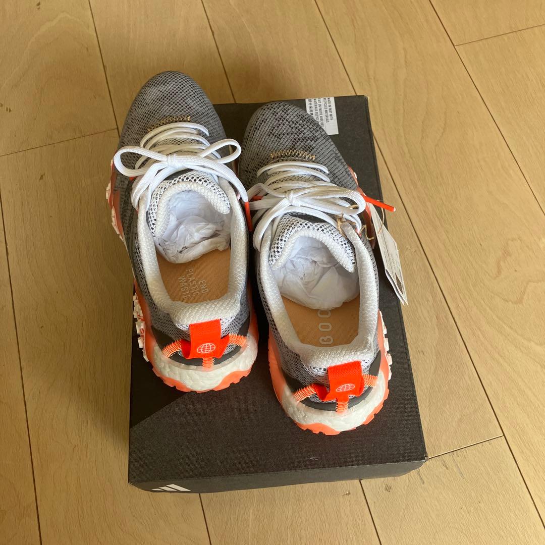 adidas コードカオス22 ゴルフシューズ 26cm グレー/オレンジ