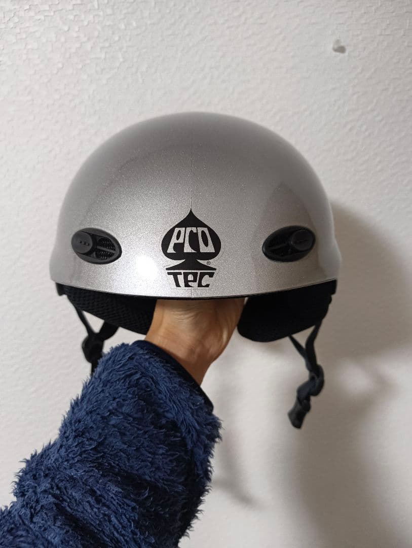 PRO TEC シルバー ヘルメット 箱付き