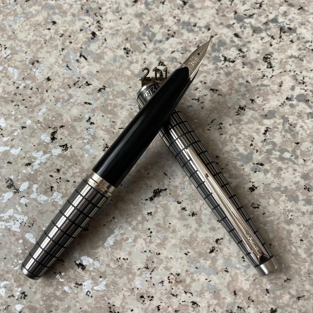 #211 オーバーホール済み 万年筆 PILOT 全格子 Elite 14k