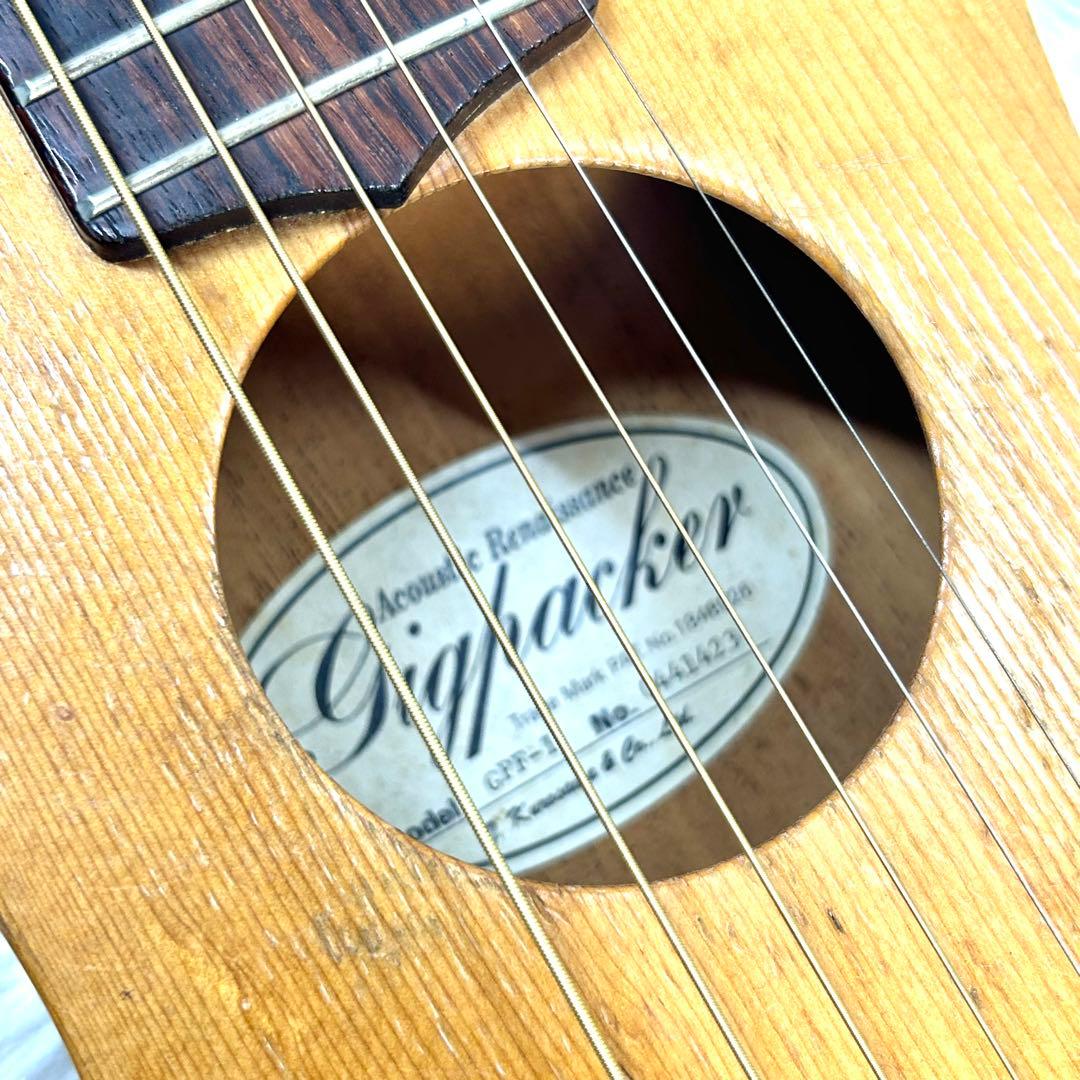【レア】クロサワ楽器 GIGPACKER GPF-1 トラベルギター　ケース付