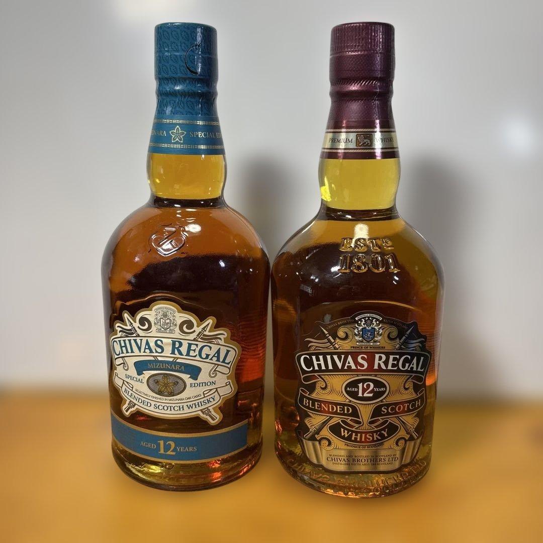 シーバスリーガル ミズナラ12年&ブレンデッド 12年 40% 700ml ２本