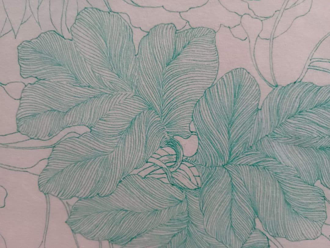 作者不明　「ネオタキシード」(仮題)　　肉筆ペン画　細密画　ヒグチユウコ彷彿