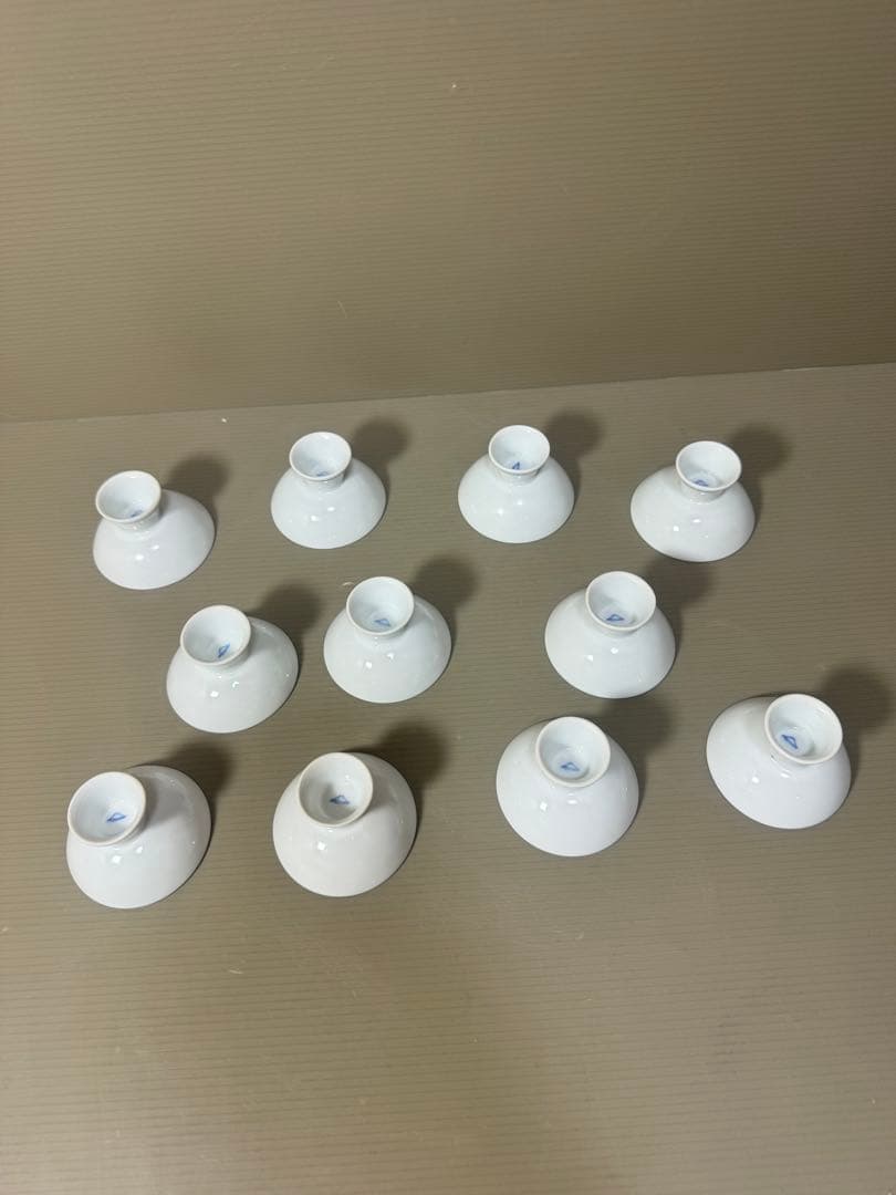 2188  深川製磁　森　猪口　11客　未使用