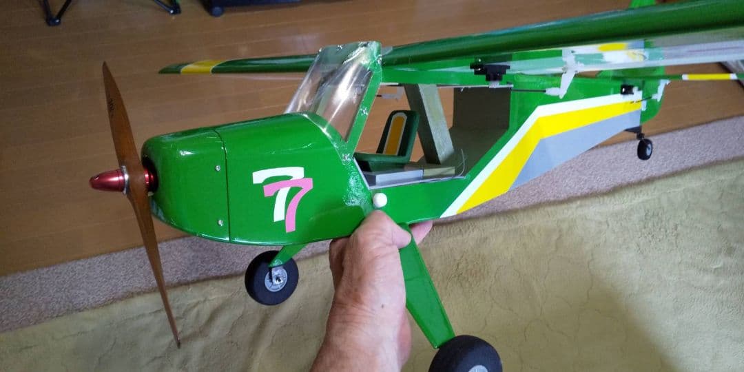 ラジコン飛行機　自作機　受信機付き