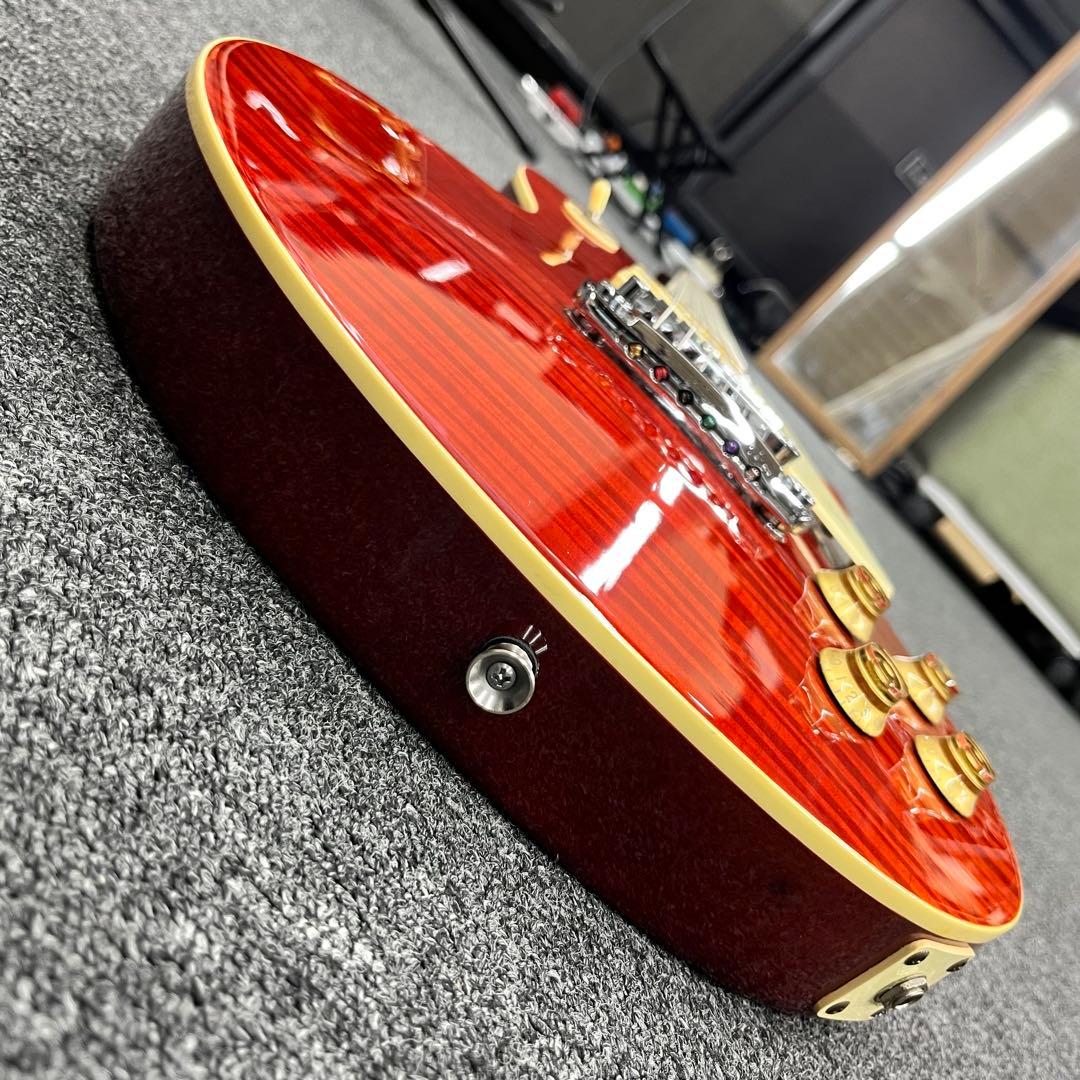 【11199】Bacchus BLS-700QM レスポール モデルレッド