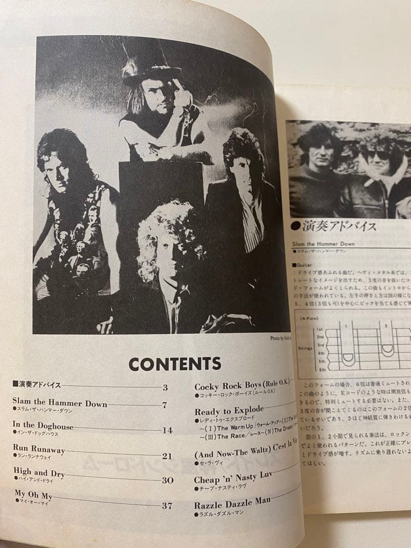 SLADE スレイド　神風シンドローム　ギター・タブ譜　激レア