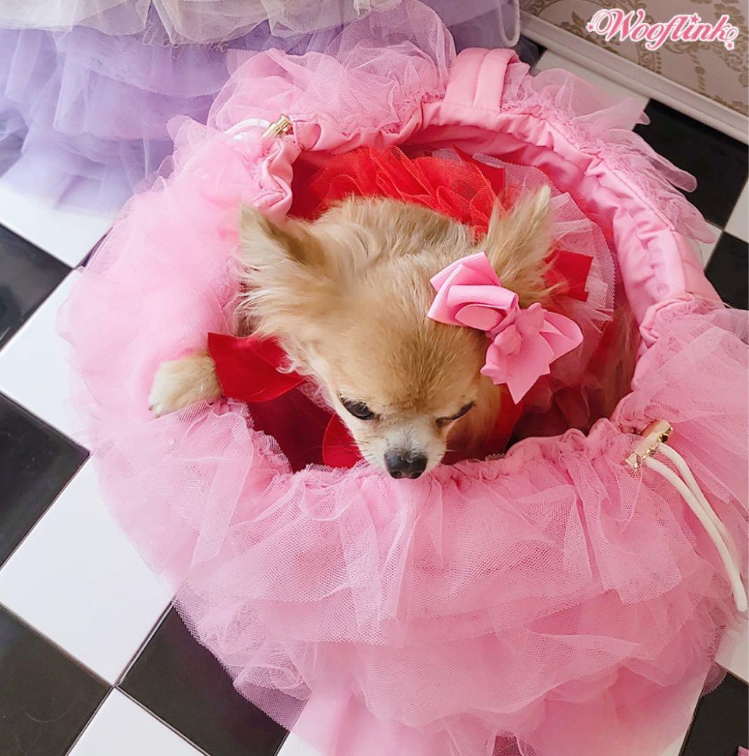 WOOFLINK(韓国ブランド)セレブ犬用キャリーバッグ 黒 送料無料