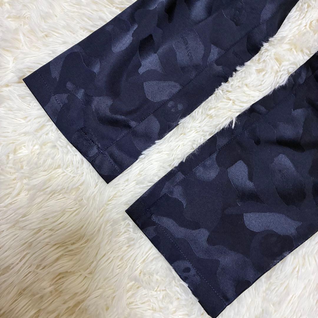 美品✨ マークアンドロナ　人気カモフラ柄総柄×立体スカル ストレッチゴルフパンツ