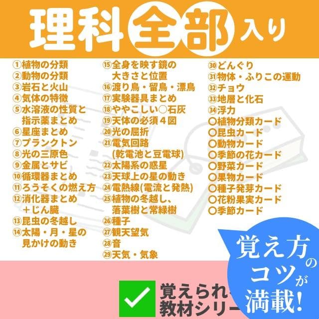 ✨63000円➡45000円✨【～7/21期間限定特価】理科全部入り