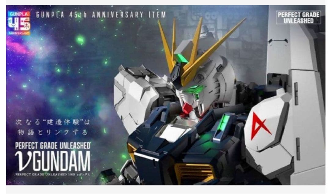 新品未開封　pg unleashed 1/60 νガンダム