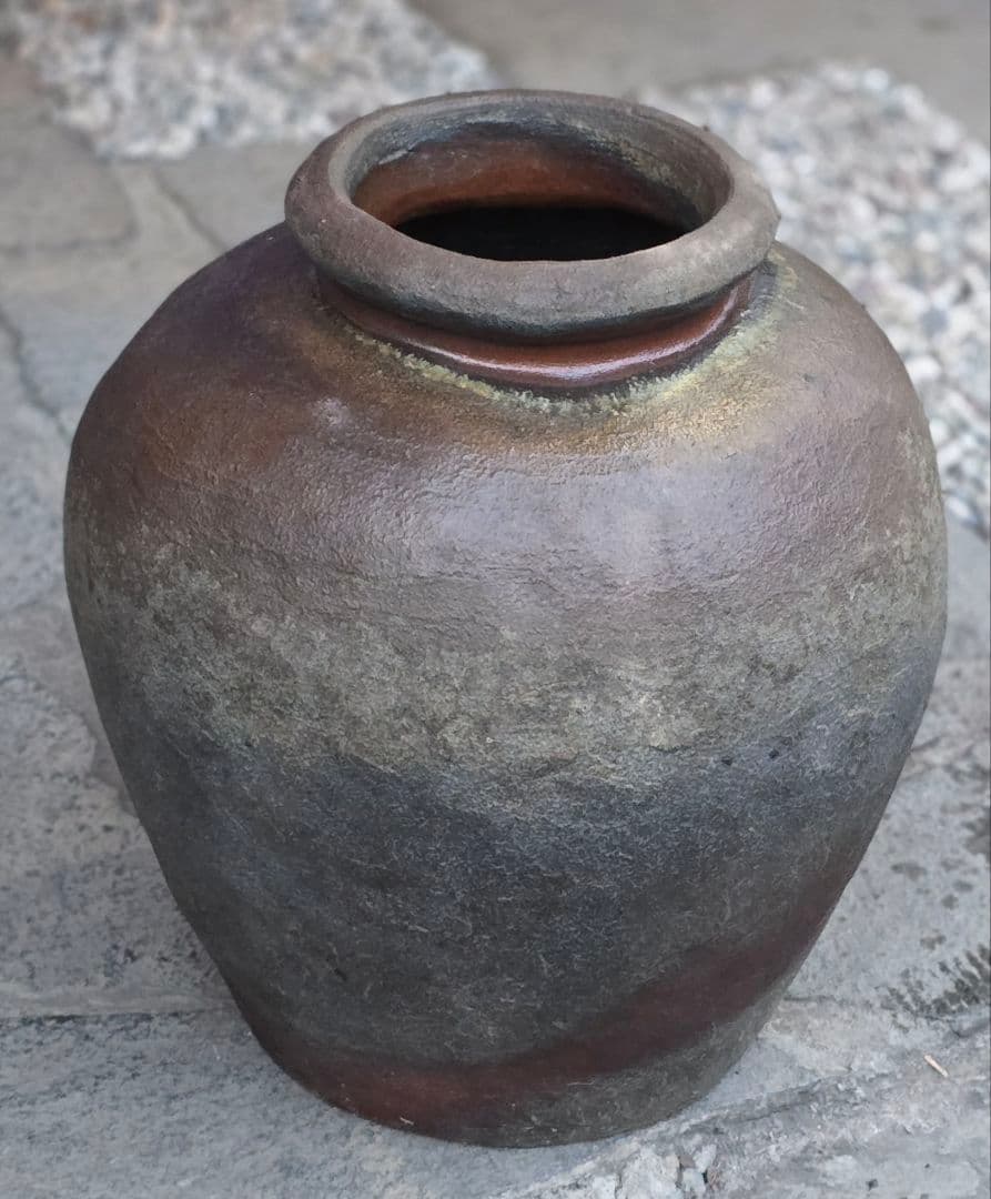 越前自然釉大壺 高さ47cm