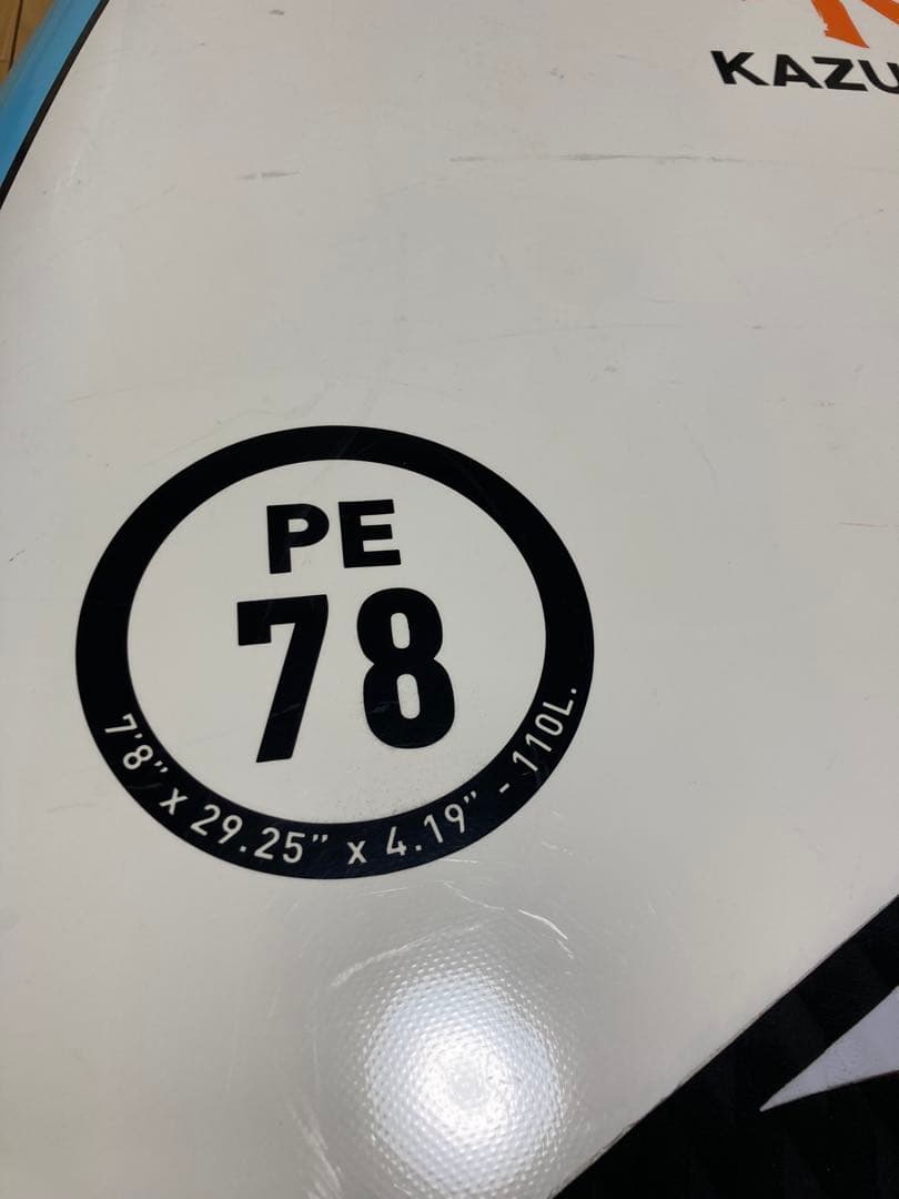 KAZUMA サーフボード PE 78 7'8\"【パドル付】※手渡し限定