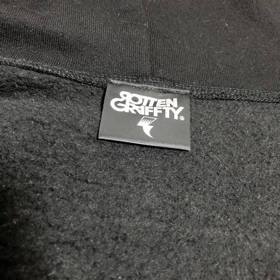 ROTTENGRAFFTY 耳付きジップアップパーカー BLACK XLサイズ