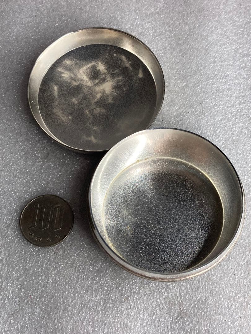 ②希少 天皇家下賜品 銀製 棗形 金象嵌 菊花紋章 鳳凰盛上文 ボンボニエール