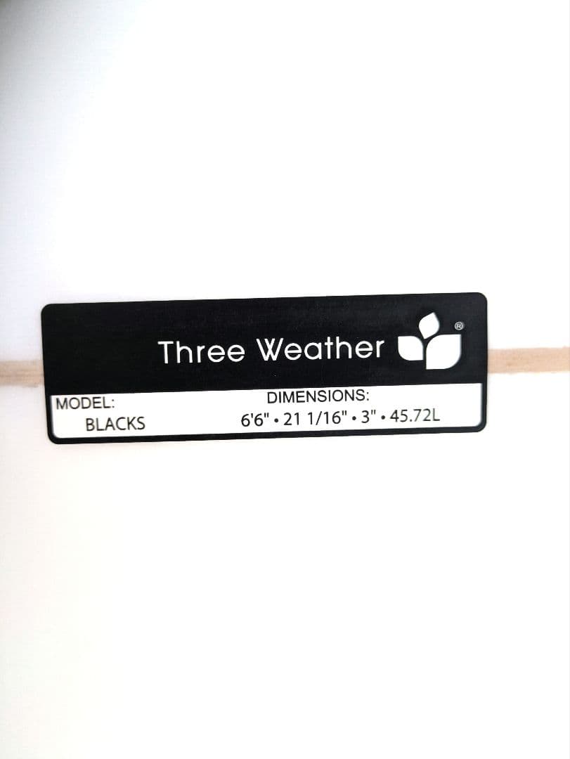 jyo　THREE WEATHER BLACKS ショートボード