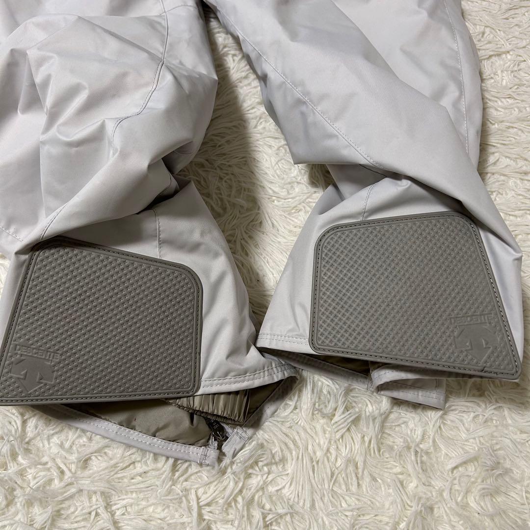 【美品】DESCENTE デサント スキーウェア 上下 シンプル イエロー Ｌ