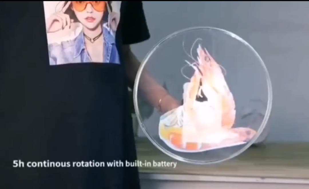 手持ち可能30㎝３Dホログラムプロジェクターファン