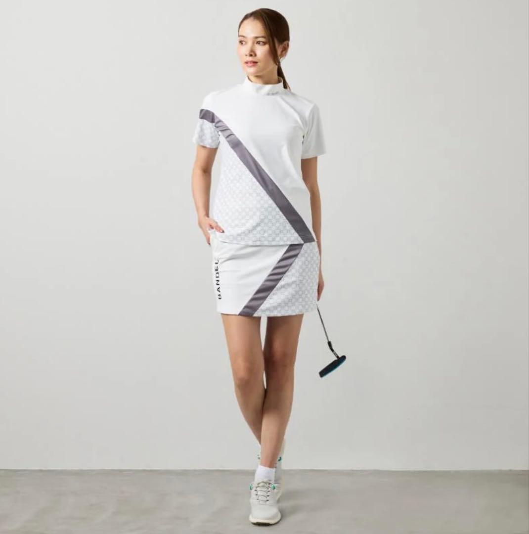 【新品・タグ付き】BANDEL レディース モックネック 白 S